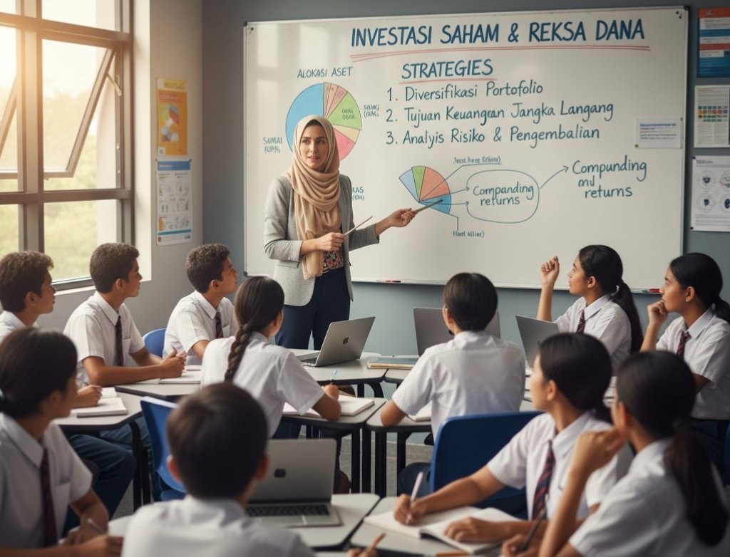 Guru mengajar pendidkan finansial di SMA