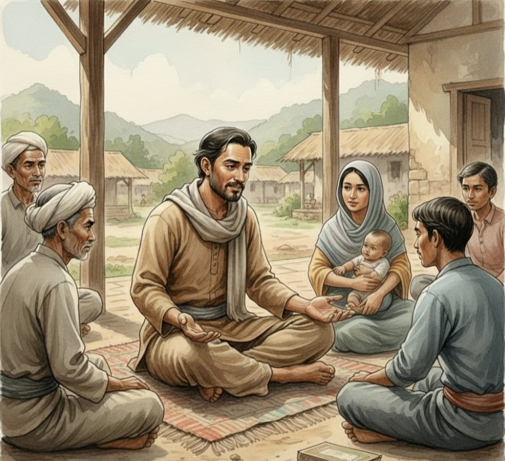 Seorang Pemimpin dengan kesederhanaannya menemui rakyat.