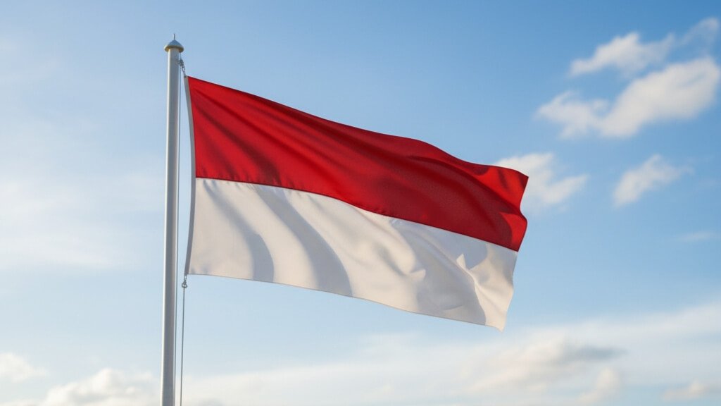 Bendera merah putih sebagai bendera Indonesia
